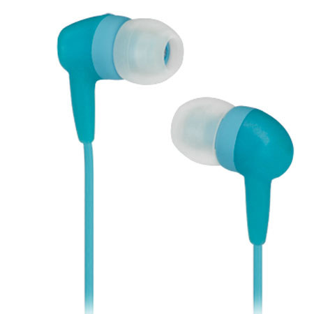 Memorex EB60 Softouch Earbuds, Teal