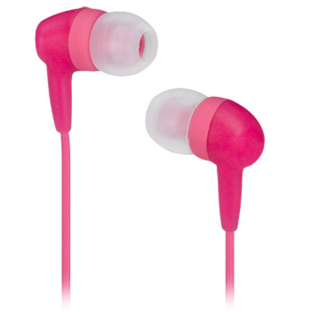 Memorex EB60 Softouch Earbuds, Pink