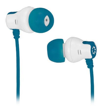 Memorex CB25 Comfort and Style Earbuds, Teal