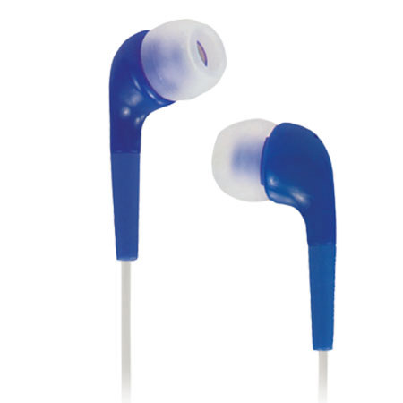 Memorex EB30 Lightweight Earbuds, Blue