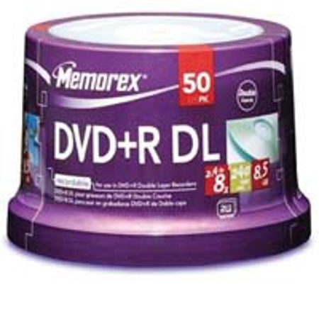 Memorex DVD+R 8x Double Layer, 50 Pack Spindle
