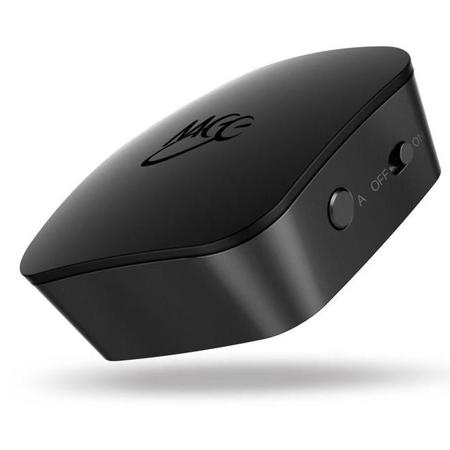 MEE audio Connect Universal Dual Headphone and Speaker Bluetooth Wireless Audio Transmitter for TV, Black