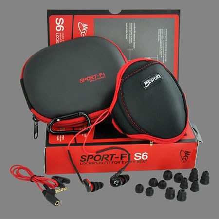 MEElectronics Sport-Fi S6 Noise Isolating Memory Wire In-Ear Sports Headphones