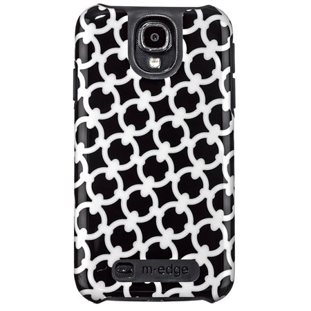 M-Edge Echo Case for Samsung Galaxy S4, Black / White Chain Link