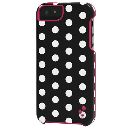 M-Edge Echo Case for iPhone 5/5S, Black & White Polka Dot