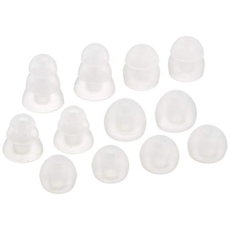 MEE audio Eartip Combo Set for M6 PRO and Other Earphones, Clear (6 Pairs in Various Sizes)