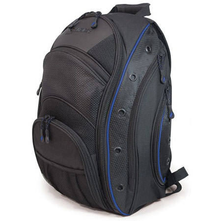 Mobile Edge EVO Ballistic Nylon 16" Laptop Backpack - Black with Blue Trim