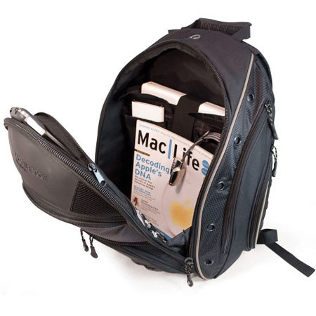 Mobile Edge EVO Ballistic Nylon 16" Laptop Backpack - Black with Silver Trim