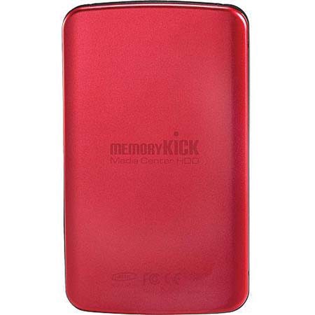 MemoryKick Memory Kick 60GB MediaCenter HDD Portable Multimedia Photo Viewer & Manager with USB 2.0 Interface - Red
