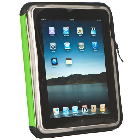 M-Edge Nylon Leisure Jacket for Apple iPad, Lime/Gray