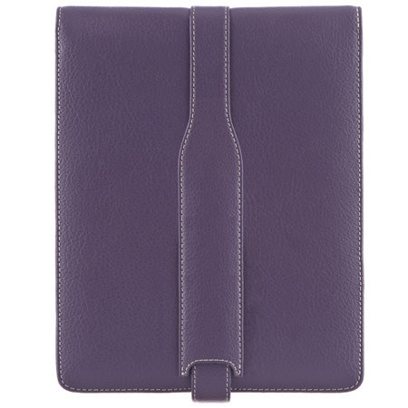 M-Edge Leather Jacket for Apple iPad, Pebbled Purple