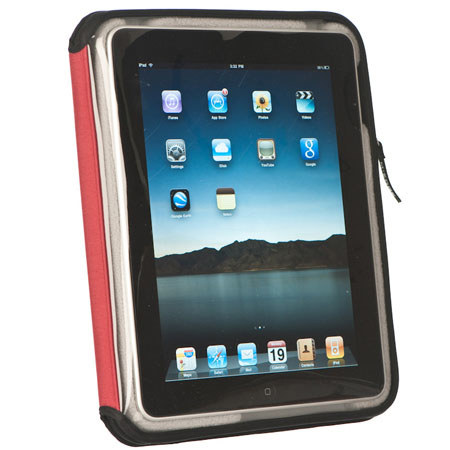 M-Edge Nylon Leisure Jacket for Apple iPad, Red/Black