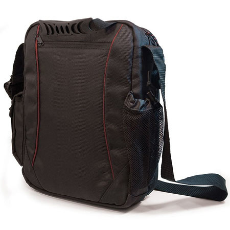 Mobile Edge Women's Mini Ballistic Nylon Bag, Black/Red