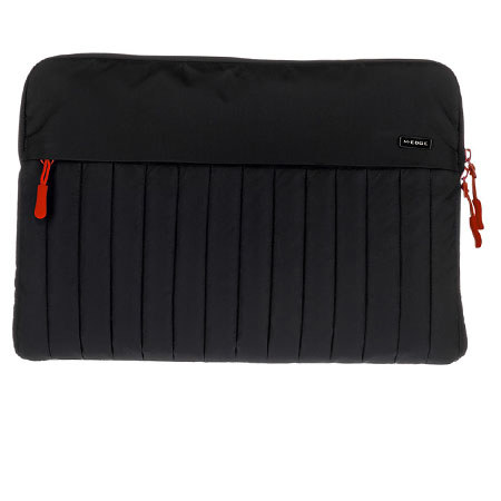 Mobile Edge Quilted Sleeve for 15" Laptops, Black with Red Trim