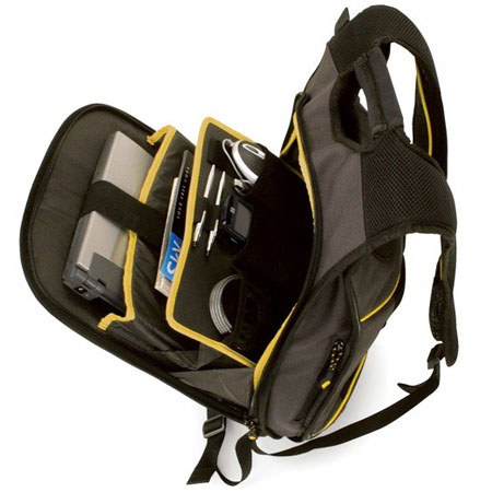 Mobile Edge MEBSP4 Securepack, Black with Yellow Accent
