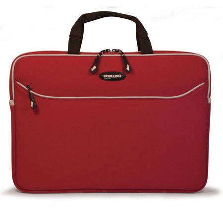 Mobile Edge 14.1in Notebook Slipsuit, Red/Platinum Trim