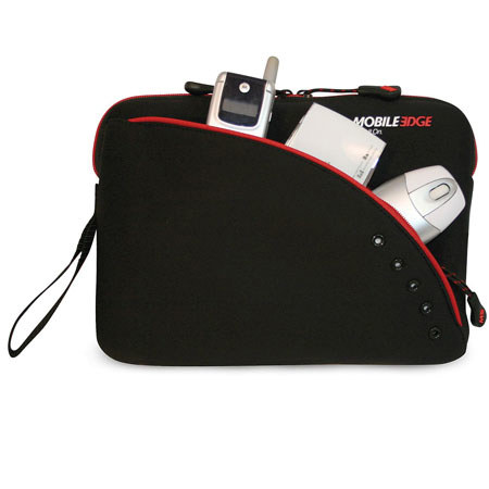 Mobile Edge 10-11.6in Slipsuit for Netbook, Black/Red