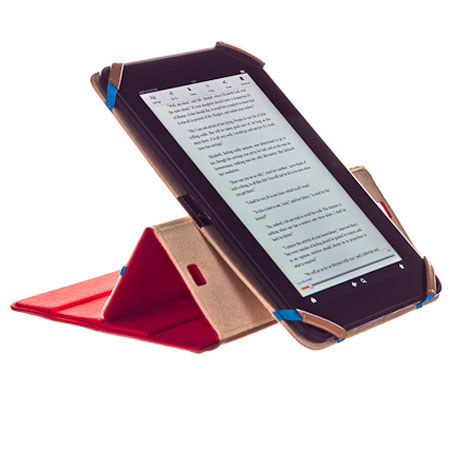 M-Edge Trip Case for Kindle Fire HD 8.9", Pomegranate with Blue