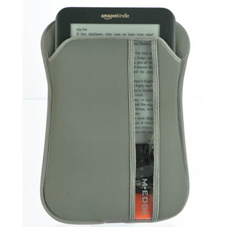 M-Edge Pop Sleeve for 6-7in e-Readers/Tablets, Gry/Org