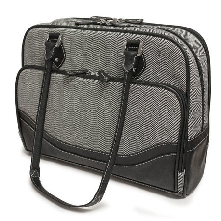 Mobile Edge Classic Herringbone Laptop Tote, Large
