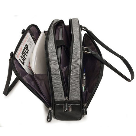 Mobile Edge Classic Herringbone Laptop Tote, Small