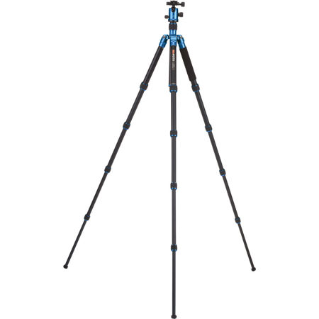 MeFOTO GlobeTrotter Aluminum Tripod Kit, with QR BallHead, Blue