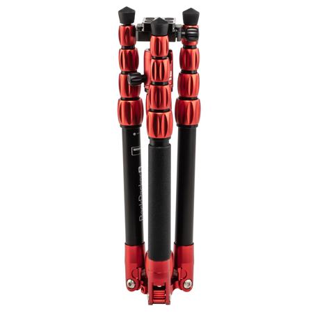 MeFOTO BackPacker S Aluminum Travel Tripod/Monopod, Red