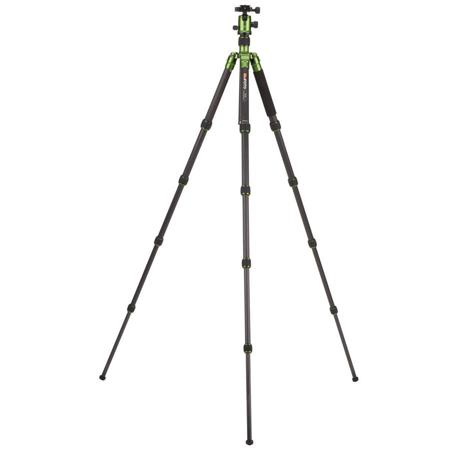 MeFOTO GlobeTrotter Carbon Fiber Tripod Kit with QR BallHead, Green