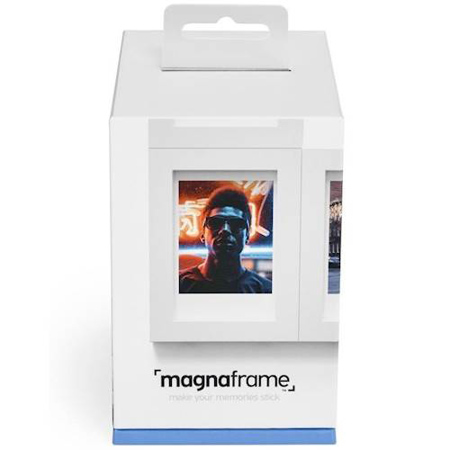 Magnaframe Magnetic Photo frame for Fuji Instax Mini Prints, 6-Pack, White