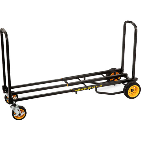 Rock N Roller Multi-Cart R9XLHD Mighty Plus 8-in-1 Equipment Cart with Ground Glider Wheels