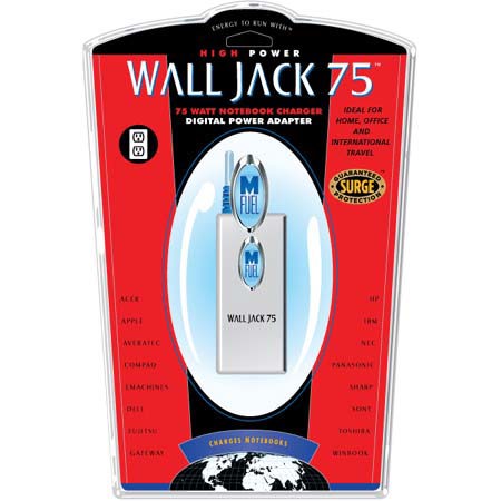 Mfuel MFCJAD75W08 Wall Jack 75watt Notebook Charger