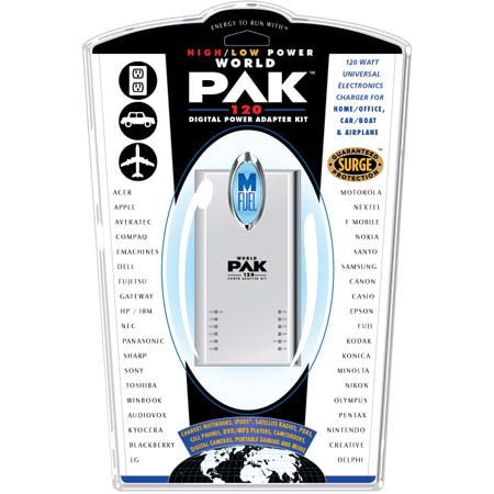 MFuel World Pak 120 Watt Universal Electronics Charger