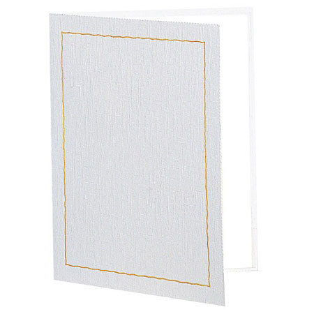 TAP 8.5x11" Certificate Folder Frame, Ivory with Gold Foil, 25-Pack