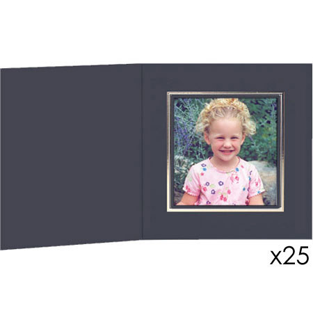 Collectors Gallery Black Folders for Polaroid 600, 25