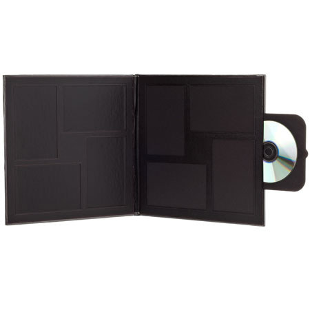 TAP DPS CD/DVD Folio for Eight 4x6" Images, Cinder Metallic