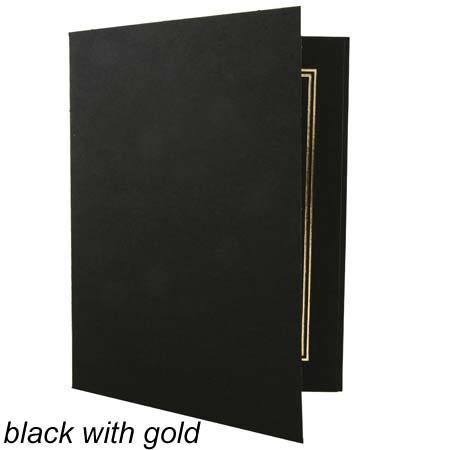 B. Oshrin Ltd. B. Oshrin Rebecca, Picture Folder Frame for a 7" x 5" Photo, Color: Black with Black Foil Accents. Pack of 10,