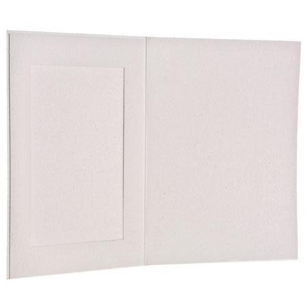 B. Oshrin Eleana Folder Frame, For 5" x 7" Photos, Color: White. (25 Pack)