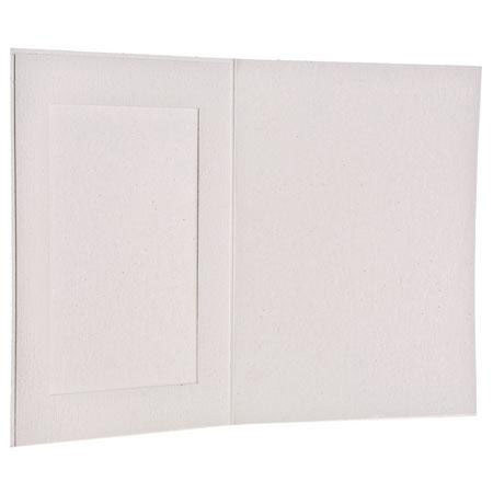 Eleana waffled Folder Frame, 8x11" Vertical Photos, Color: White. (1000 Pack)
