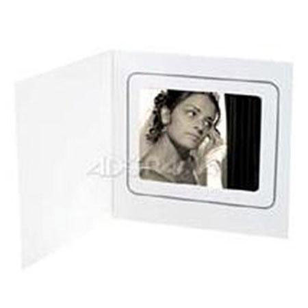 Adorama Picture Folder Frame, White, Vertical, for a Polaroid Spectra Photo. (Pack Of 25)