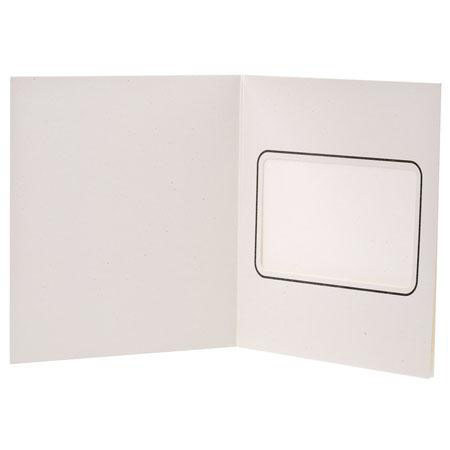 B. Oshrin SPF-34, Picture Folder Frame for 3x4" Horizontal, 10 Pk, White Linen