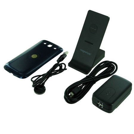 Magnetyze Charging System with Back Cover for Galaxy S III, Blue