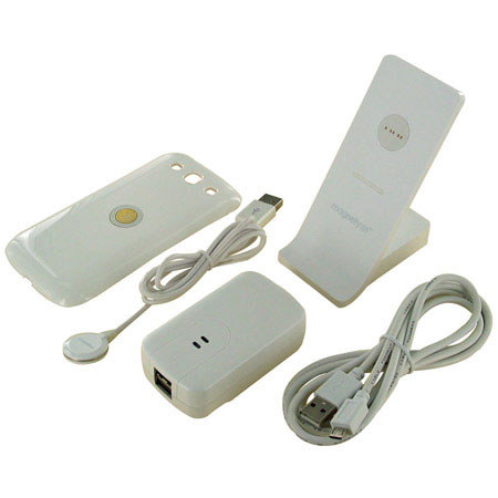 Magnetyze Charging System with Back Cover for Galaxy S III, White