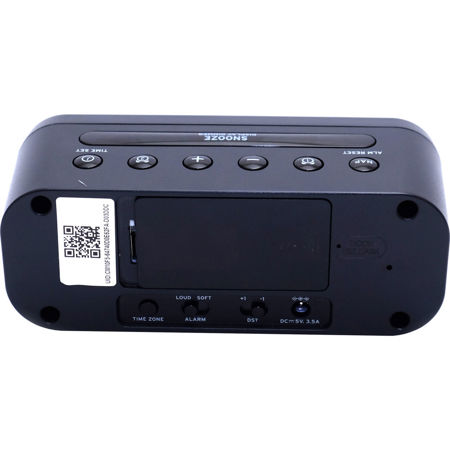 Bush Baby Alarm Clock Covert 1080p Wi-Fi Night Vision Camera, Invisible Lens