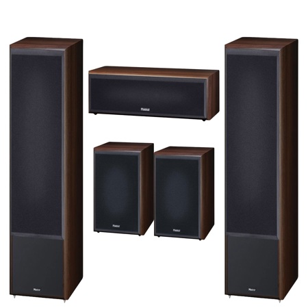 Magnat Supreme Audio Bundle: 2002 Floorstanding, Center, Shelf Speakers (Mocca)