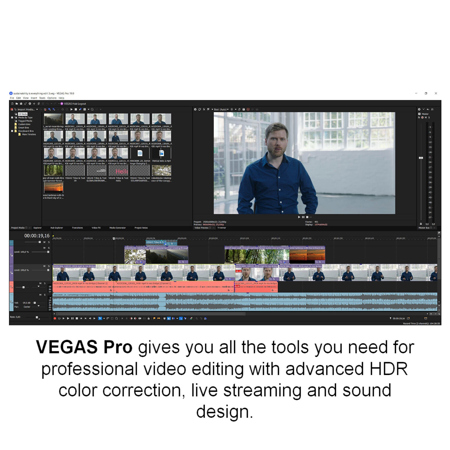 Magix VEGAS Pro 19 Software, Physical