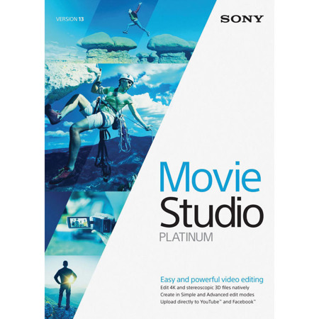 Magix VEGAS Movie Studio 13 Platinum Editing Software, 100+Vol. License,Download