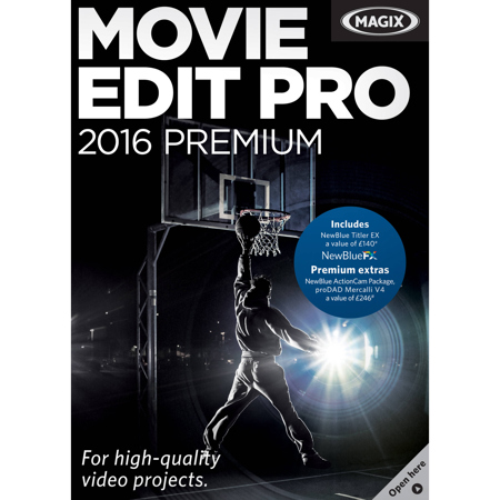 Magix Movie Edit Pro Premium Software, 5-99 Volume License, Download