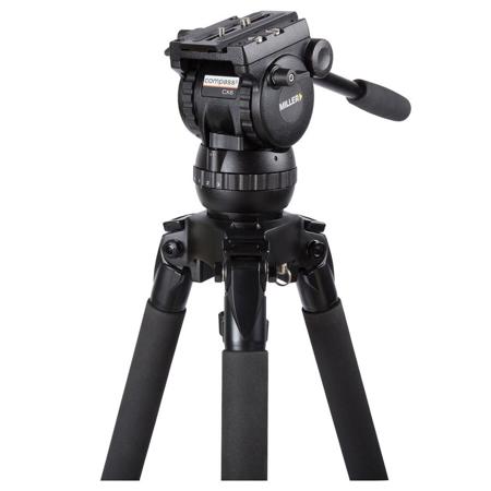 Miller CX6 Fluid Head, 3-Step Pan/Tilt Drag, 75mm Ball Base, 26.5 lbs Capacity