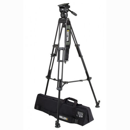 Miller 1841 Compass 20 System w/Fluid Head, Toggle 2-Stage Aluminum Tripod