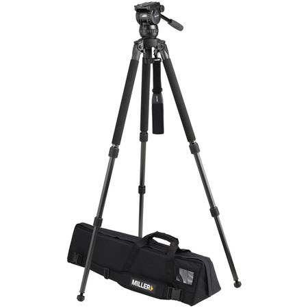 Miller 1870 Compass 12 System w/Fluid Head, Solo DV 2-Stage Carbon Fiber Tripod
